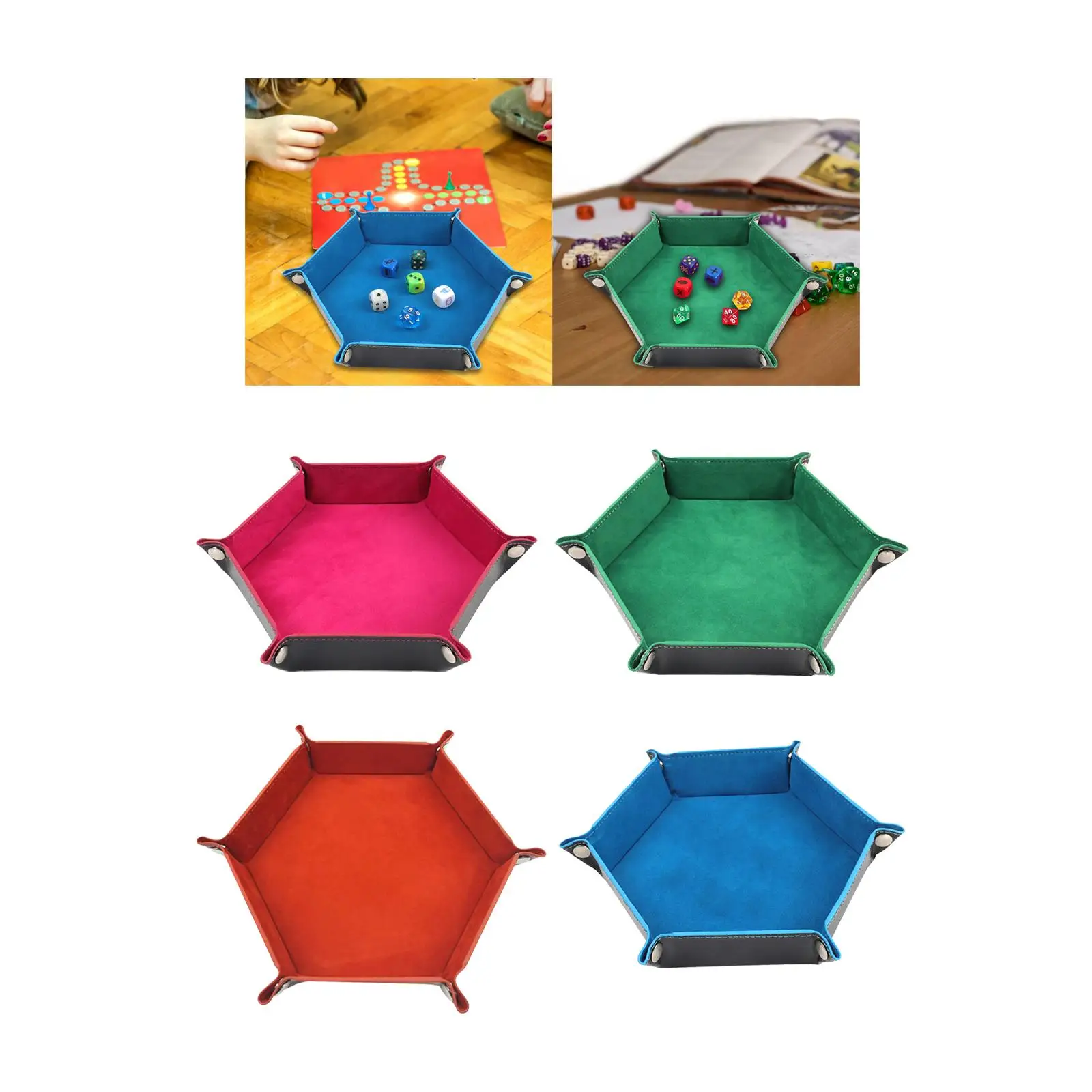Board Game Storage Bowl, Folding Dice Trays for Dice, PU Leather Tabletop Dice
Board Game Storage Bowl, Folding Dice Trays for Dice, PU Leather Tabletop Dice