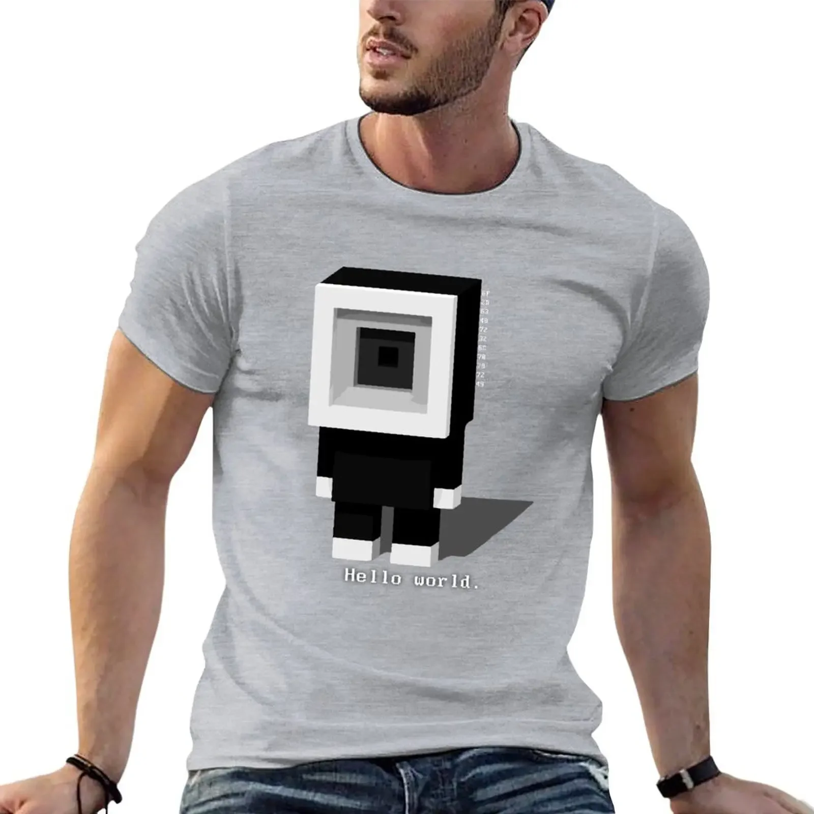 Hello world. T-shirt customizeds Aesthetic clothing anime clothes plus size tops clothes for men
Hello world. T-shirt customizeds Aesthetic clothing anime clothes plus size tops clothes for men