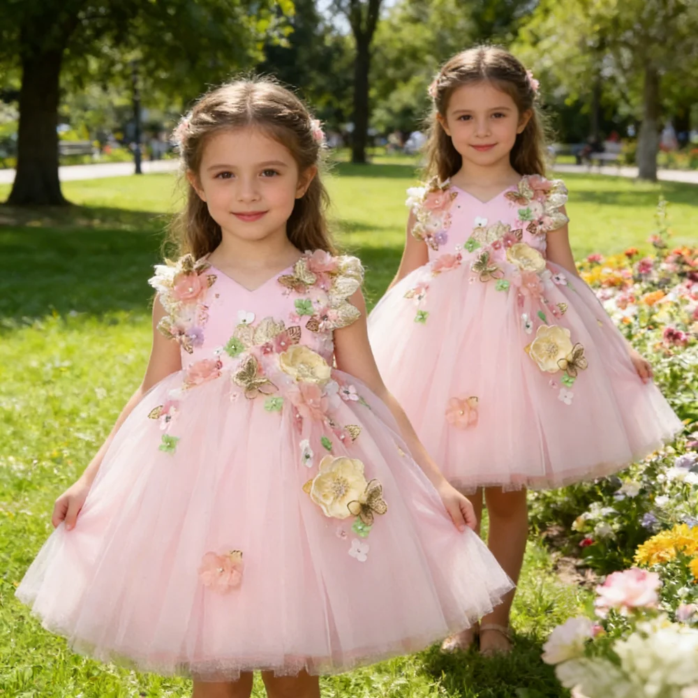 Eid Kids Clothing Gown Floral First Birthday 3D Applique Lolita Girls Princess Costume Flower Girl Wedding Puffy Tulle Dress
Eid Kids Clothing Gown Floral First Birthday 3D Applique Lolita Girls Princess Costume Flower Girl Wedding Puffy Tulle Dress