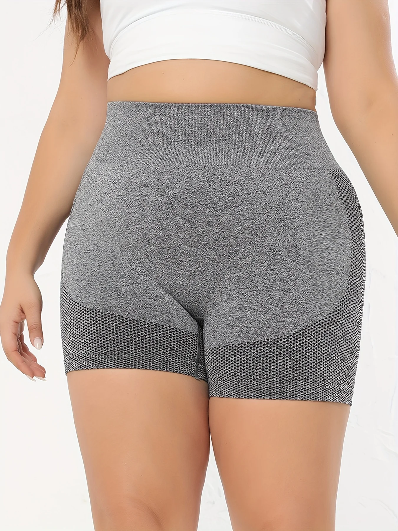 Plus Size Women's Seamless Hip Lifting Fitness Shorts High Waist Running Fitness Yoga Shorts
Plus Size Women's Seamless Hip Lifting Fitness Shorts High Waist Running Fitness Yoga Shorts