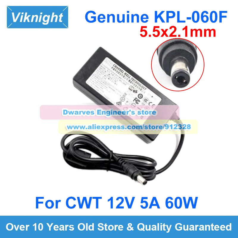 Genuine 12V 5A 60W CWT AC Adapter CAD060121 KPL-060F PAA060F Laptop Charger for MSI AG32C ACER ED322Q ED273UR PBIDPX WQHD ED273A
Genuine 12V 5A 60W CWT AC Adapter CAD060121 KPL-060F PAA060F Laptop Charger for MSI AG32C ACER ED322Q ED273UR PBIDPX WQHD ED273A