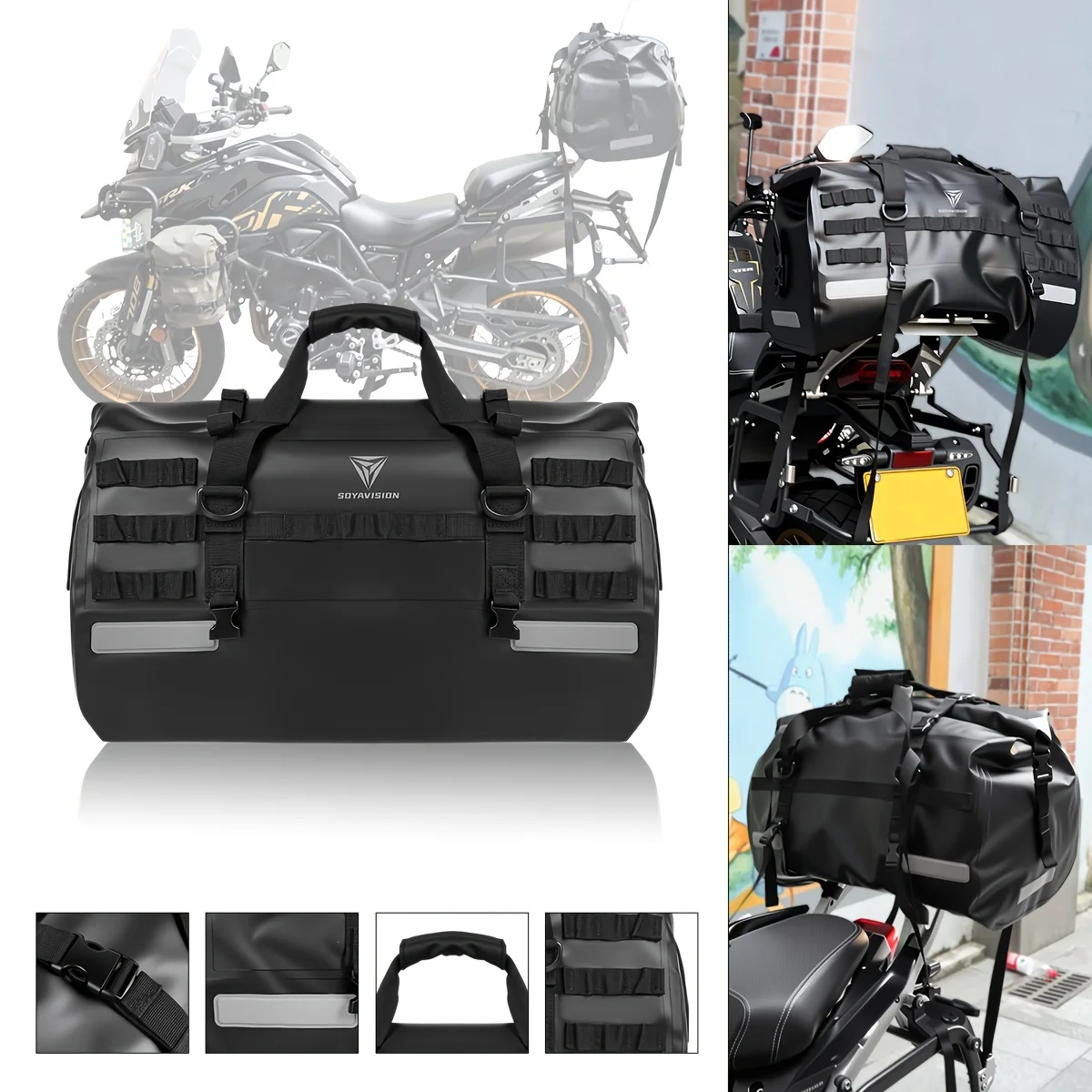 50л 80л Универсальная мотоциклетная хвостовая сумка Водонепроницаемая дорожная сумка для багажа Сухая сумка для туристических приключений Открытый кемпинг
50л 80л Универсальная мотоциклетная хвостовая сумка Водонепроницаемая дорожная сумка для багажа Сухая сумка для туристических приключений Открытый кемпинг