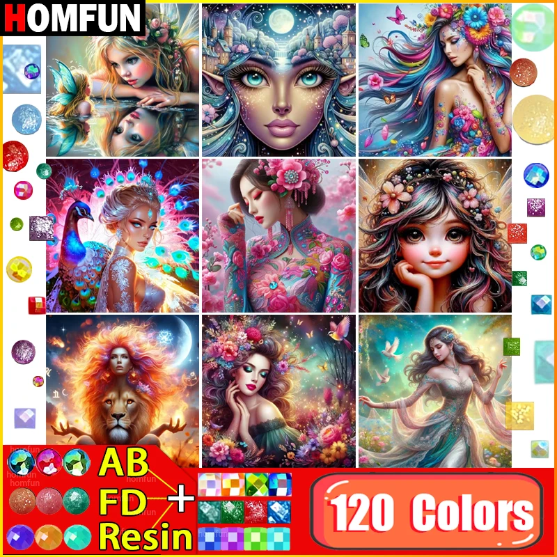 HOMFUN 120 цветов алмазная живопись AB сказочная пыль смола 5D Diy вышивка крестиком «Красавица» домашний декор полная мозаика Алмазная вышивка
HOMFUN 120 цветов алмазная живопись AB сказочная пыль смола 5D Diy вышивка крестиком «Красавица» домашний декор полная мозаика Алмазная вышивка