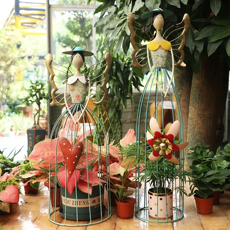 Wrought iron Nordic garden grocery decorative ornament cute doll plant clematis climbing vine flower stand balcony bracket
Wrought iron Nordic garden grocery decorative ornament cute doll plant clematis climbing vine flower stand balcony bracket