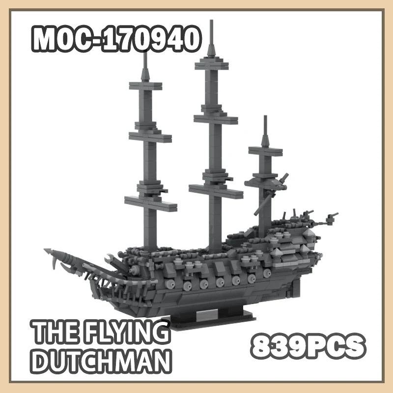 MOC-170940 The Flying Dutchman Building Block Assembly Legend Story Ghost Ship Building Model Toy Set Creative Gifts Boys 839PCS
MOC-170940 The Flying Dutchman Building Block Assembly Legend Story Ghost Ship Building Model Toy Set Creative Gifts Boys 839PCS