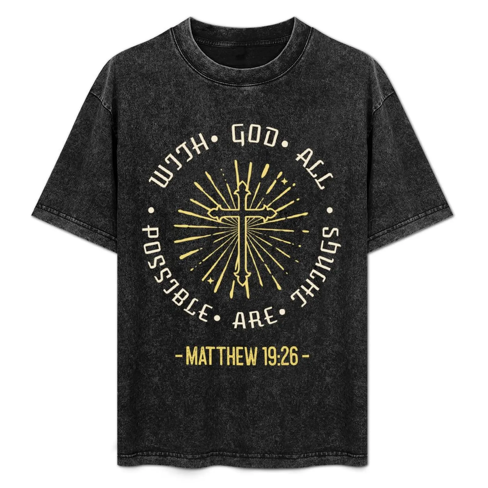 With God all things are possible, Matthew 19:26 T-Shirt for a boy tops mens vintage t shirts
With God all things are possible, Matthew 19:26 T-Shirt for a boy tops mens vintage t shirts