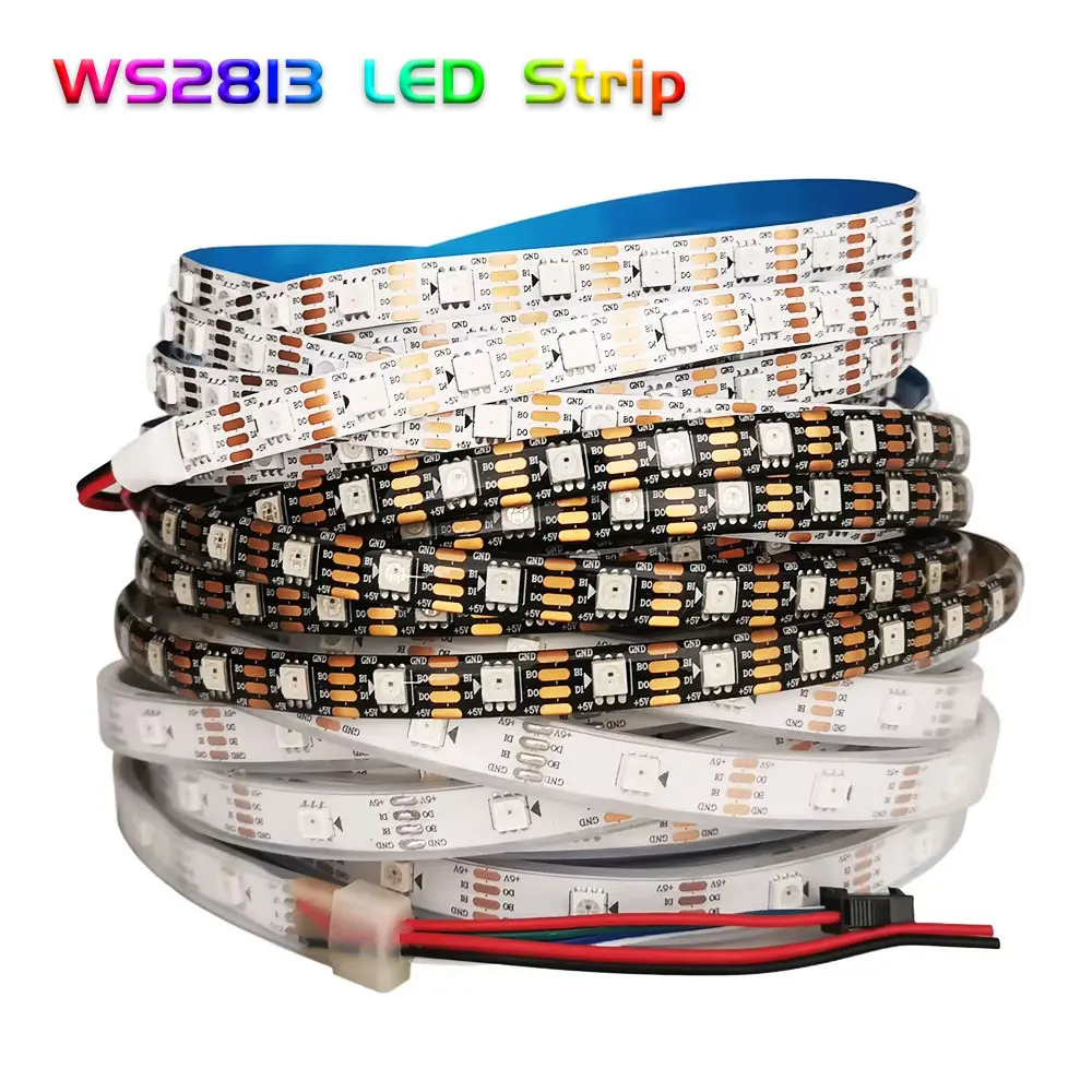 Светодиодная лента DC5V WS2813, двойной сигнал, индивидуально адресуемая, Smart 5050, RGBIC, черно-белая печатная плата, IP30, IP65, IP67, водонепроницаемая, 1–5 м
Светодиодная лента DC5V WS2813, двойной сигнал, индивидуально адресуемая, Smart 5050, RGBIC, черно-белая печатная плата, IP30, IP65, IP67, водонепроницаемая, 1–5 м