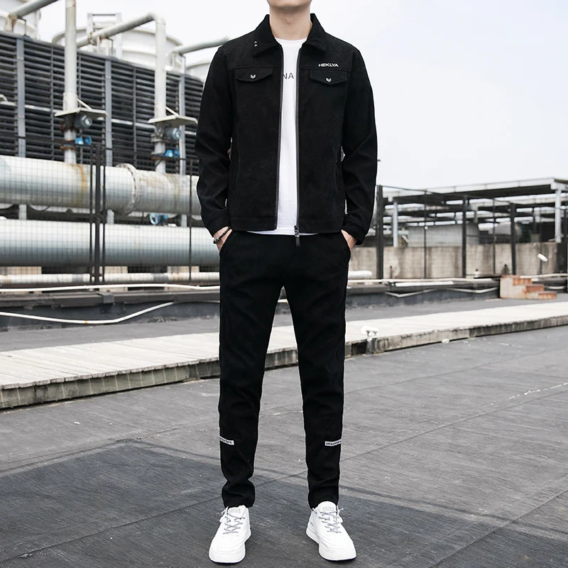 New Men's Casual Wear Set Two-Piece Velvet Clothes Set Autumn Winter Trendy Korean Sle Loose Fit Regular Thin
New Men's Casual Wear Set Two-Piece Velvet Clothes Set Autumn Winter Trendy Korean Sle Loose Fit Regular Thin