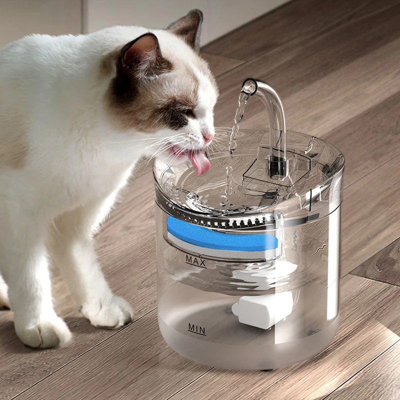 Smart Cat Water Fountain 1800ml Auto Filter Transparent Pet Drinker USB Electric Mute Drinking Bowl for Cat Dog
Smart Cat Water Fountain 1800ml Auto Filter Transparent Pet Drinker USB Electric Mute Drinking Bowl for Cat Dog