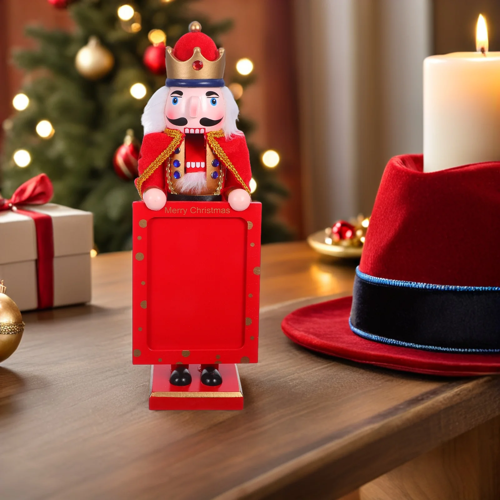 Nutcracker Puppets 38cm Christmas Table Decor Gift Photo Frame Ornaments Mantel Figurine Soldier Picture 
Nutcracker Puppets 38cm Christmas Table Decor Gift Photo Frame Ornaments Mantel Figurine Soldier Picture