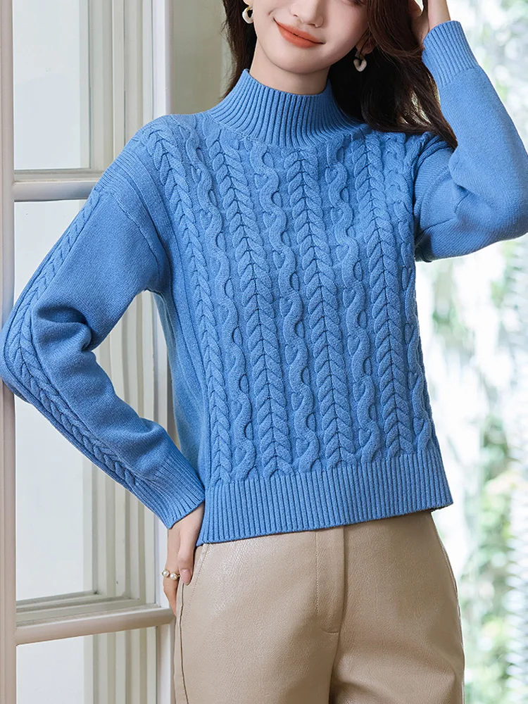 Thiened f-High Collar Knitted Sweater Women's Autumn Winter Inner Wear ort Sle Slimming Base irt Faionable Commu...
Thiened f-High Collar Knitted Sweater Women's Autumn Winter Inner Wear ort Sle Slimming Base irt Faionable Commu...