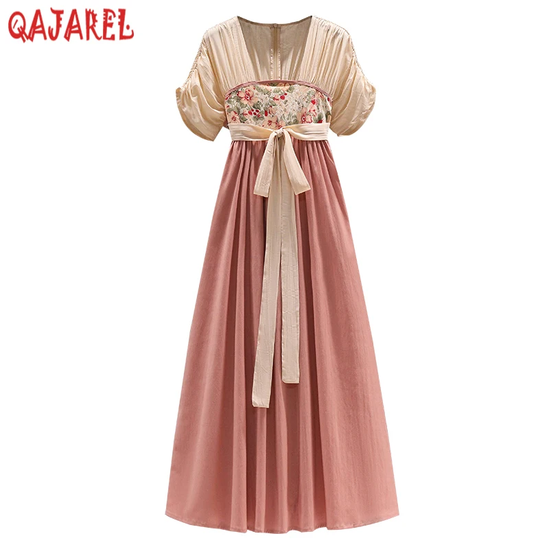 Women Pink Patchwork Floral Square Collar Midi Dress Summer Chinese Style Fashion Elegant Dress 2024 Korean Bodycon Party Dress
Women Pink Patchwork Floral Square Collar Midi Dress Summer Chinese Style Fashion Elegant Dress 2024 Korean Bodycon Party Dress