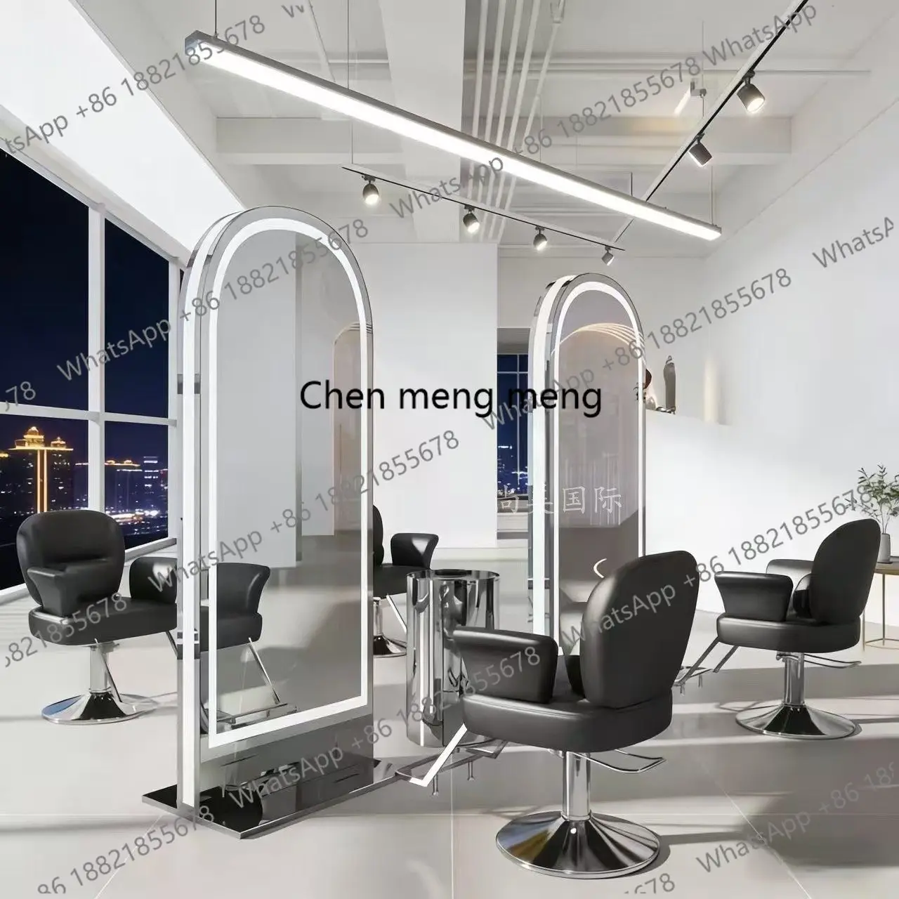 Зеркало для парикмахерской, напольное, одностороннее/двустороннее, с LED-подсветкой, для салона красоты, модное, класса люкс
Зеркало для парикмахерской, напольное, одностороннее/двустороннее, с LED-подсветкой, для салона красоты, модное, класса люкс