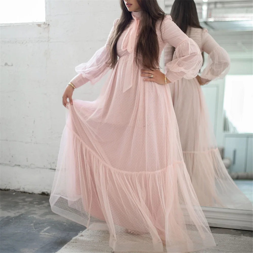 ROYET High Neck Simple Puff Long Sleeve A Line Evening Party Dress Floor Length Elegant Classic Prom Gown Customized New
ROYET High Neck Simple Puff Long Sleeve A Line Evening Party Dress Floor Length Elegant Classic Prom Gown Customized New