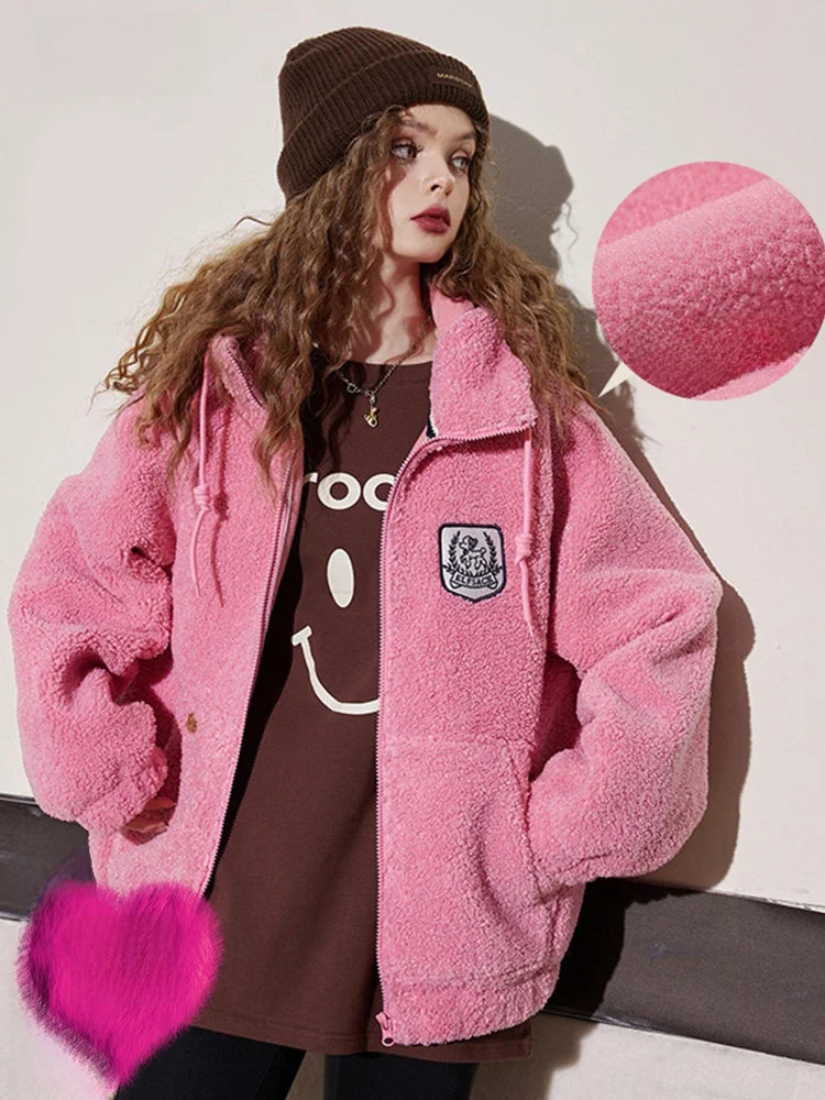 Furry Hat Women's Cotton Jaet Stberry Bear Design Winter Coat Zipper Closure Loose Fit Long Sve Regular Length
Furry Hat Women's Cotton Jaet Stberry Bear Design Winter Coat Zipper Closure Loose Fit Long Sve Regular Length