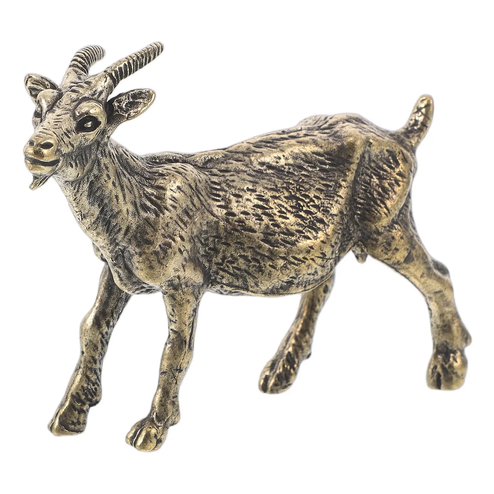 Retro Brass Goat Ornaments Desk Decor Elegant Figurines Small Animal Sculpture Vintage Lamb Statue Office
Retro Brass Goat Ornaments Desk Decor Elegant Figurines Small Animal Sculpture Vintage Lamb Statue Office