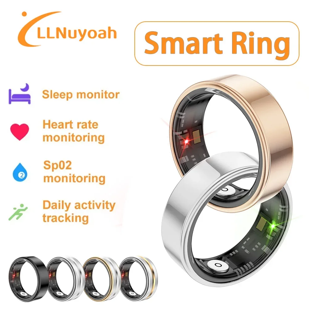 llNuyoah 2024 New Smart Ring SR03 for Men Women Heart Rate and Blood Oxygen Monitor Bright Black Silver smart Ring IP68 & 5ATM
llNuyoah 2024 New Smart Ring SR03 for Men Women Heart Rate and Blood Oxygen Monitor Bright Black Silver smart Ring IP68 & 5ATM