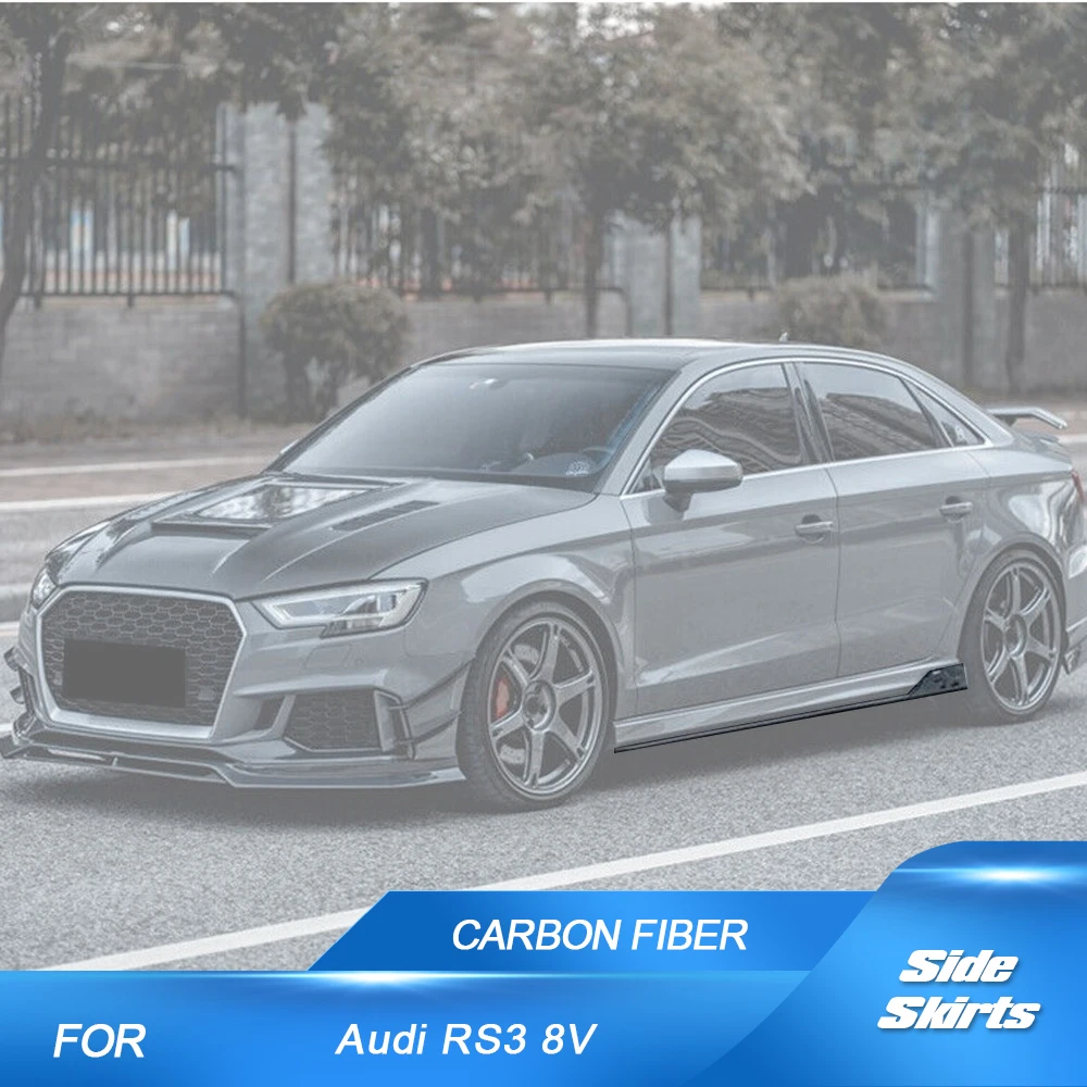 Carbon Fiber Car Side Skirts Extension Lip Spoiler For Audi S3 RS3 8V 2017-2020 Side Door Bumper Lip Rocker Panels Body Kits
Carbon Fiber Car Side Skirts Extension Lip Spoiler For Audi S3 RS3 8V 2017-2020 Side Door Bumper Lip Rocker Panels Body Kits