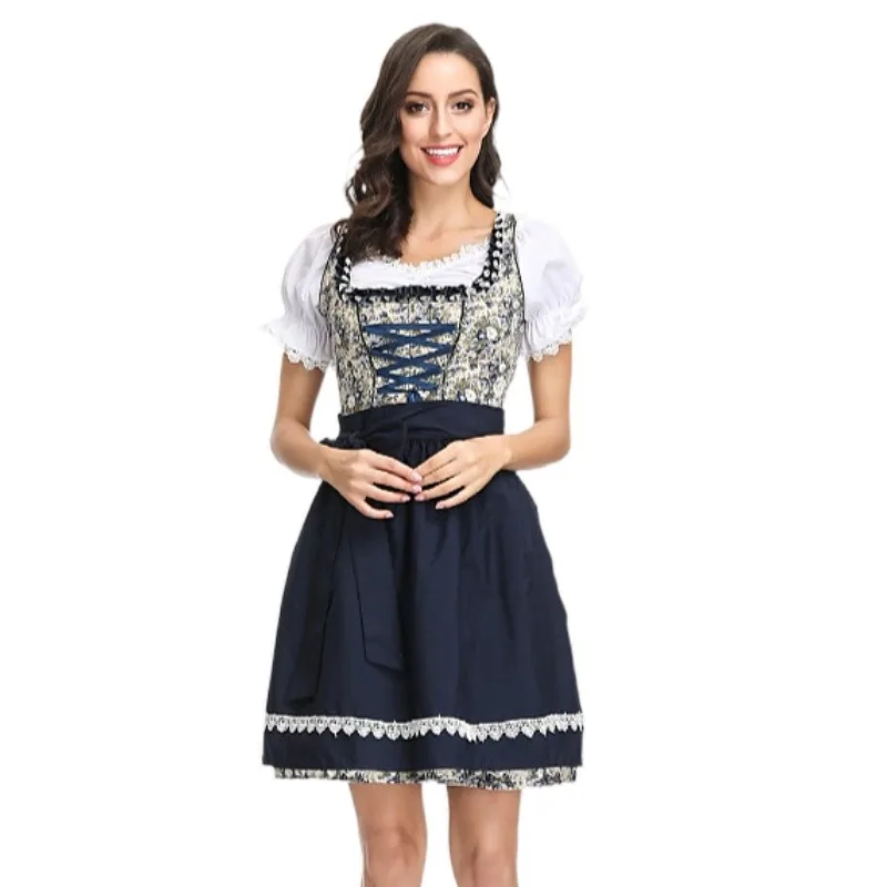 Black Floral Print German Munich Oktoberfest Women's Costume Halloween Cosplay Dress Maid Outfit For Women
Black Floral Print German Munich Oktoberfest Women's Costume Halloween Cosplay Dress Maid Outfit For Women