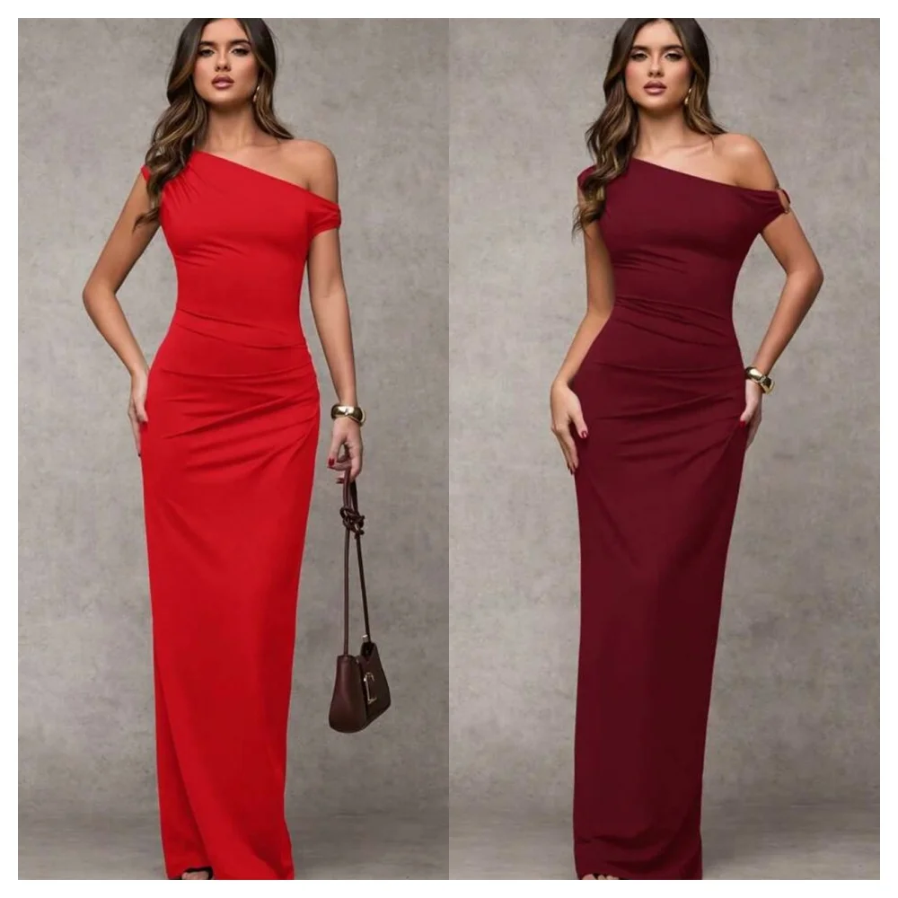 Customized Graceful Jersey Evening Dress Temperament One Shoulder Sleeveless Party Dress Formal Floor Length Celebrity Gowns
Customized Graceful Jersey Evening Dress Temperament One Shoulder Sleeveless Party Dress Formal Floor Length Celebrity Gowns