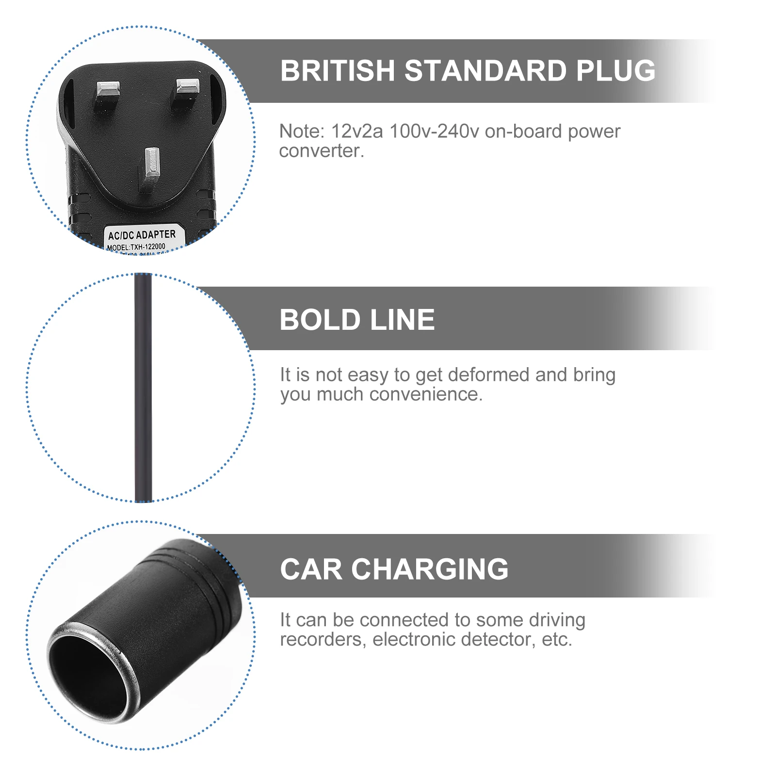 Vehicle Power Converter Car Cigarette Lighter Socket Adapter Plug Copper High Temperature Resistance Durable Safe for 3D
Vehicle Power Converter Car Cigarette Lighter Socket Adapter Plug Copper High Temperature Resistance Durable Safe for 3D