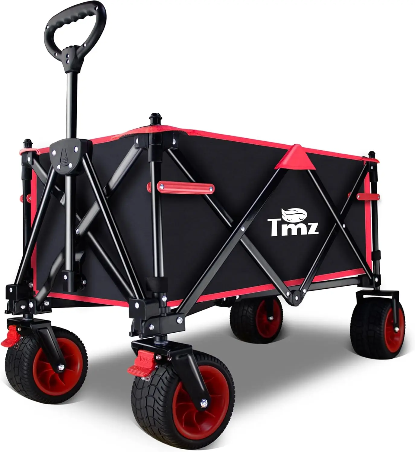 Collapsible Folding Outdoor Utility Wagon Beach Wagon Cart with Brakes Removable Canopy Portable Foldable Wagon for Camping Shop
Collapsible Folding Outdoor Utility Wagon Beach Wagon Cart with Brakes Removable Canopy Portable Foldable Wagon for Camping Shop