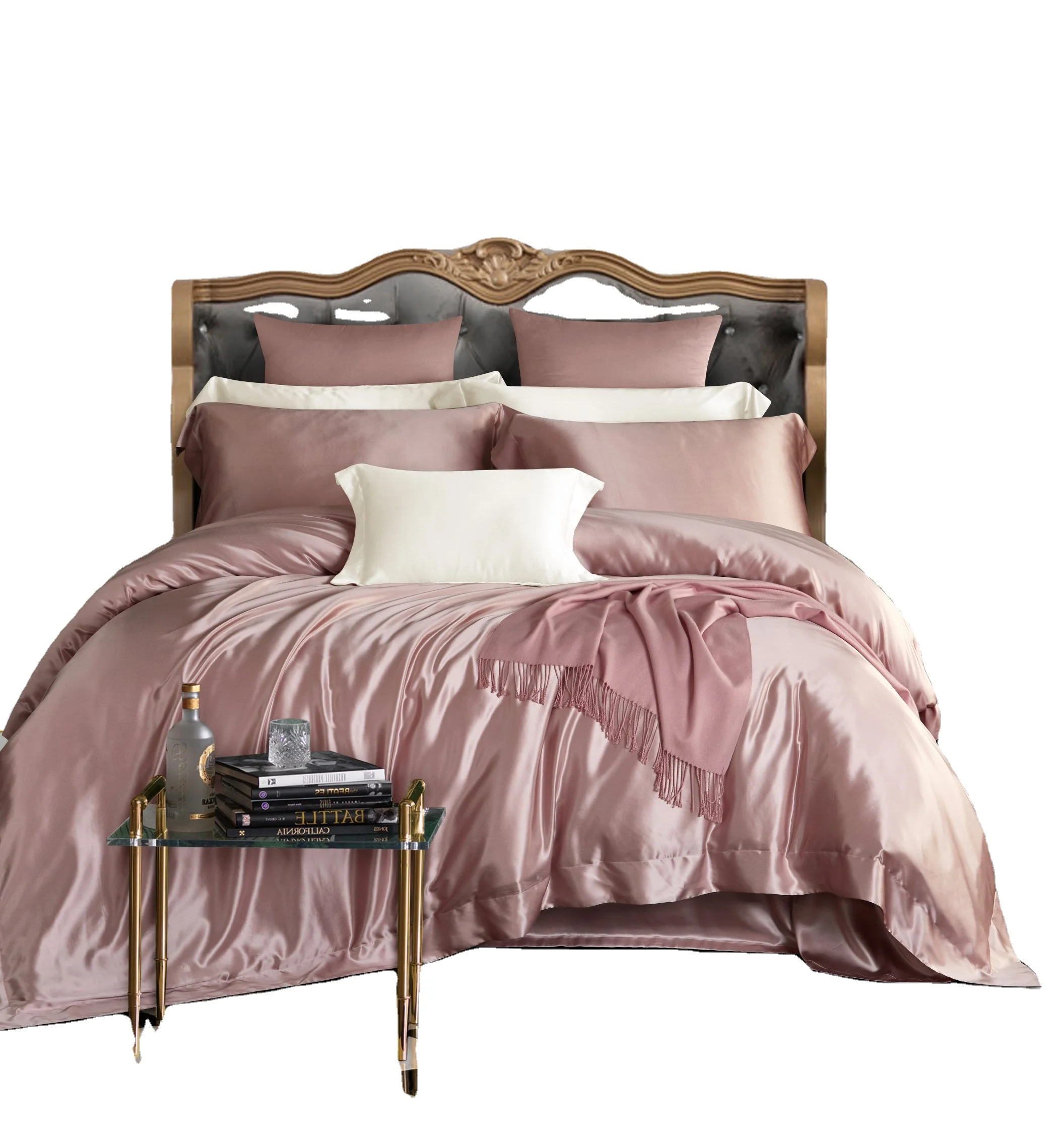 100% Pure Mulberry Silk Bedding Sets Crisp and Cool Quilt Sets 22mm Silk Bed Sheet Sets
100% Pure Mulberry Silk Bedding Sets Crisp and Cool Quilt Sets 22mm Silk Bed Sheet Sets