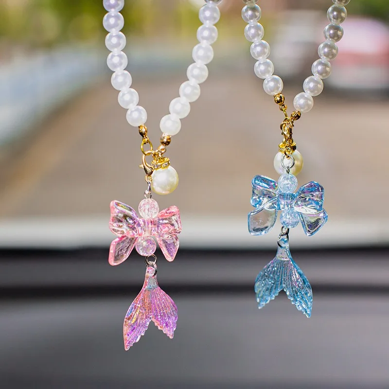 Colorful Bowknot Fish Tail Car Rearview Mirror Charm Hanging Pendant Acrylic Swaying Ornaments Car Interior Decor Accessories
Colorful Bowknot Fish Tail Car Rearview Mirror Charm Hanging Pendant Acrylic Swaying Ornaments Car Interior Decor Accessories
