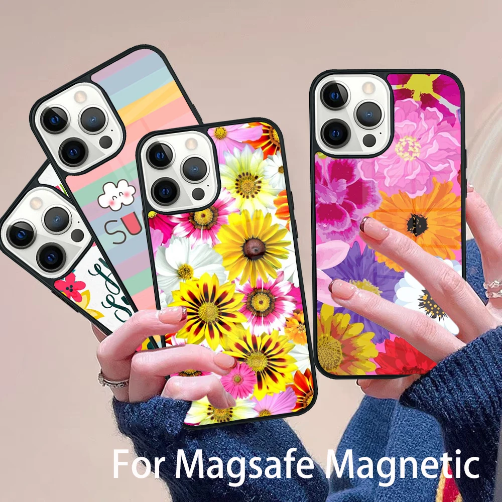 Hello Summer Flowers Phone Case Magesafe Magnetic Wireless Charge Cover For IPhone 16 11 12 13 14 15 Pro Max Plus Mini
Hello Summer Flowers Phone Case Magesafe Magnetic Wireless Charge Cover For IPhone 16 11 12 13 14 15 Pro Max Plus Mini
