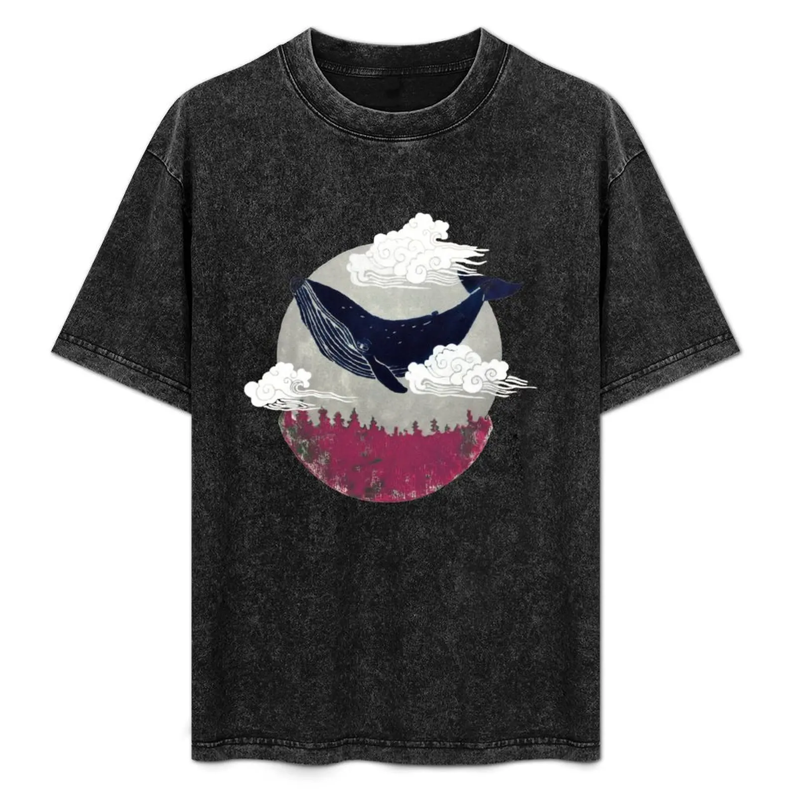 Flying Whale Lino Print T-Shirt Independence Day Short Sleeve T-Shirt
Flying Whale Lino Print T-Shirt Independence Day Short Sleeve T-Shirt