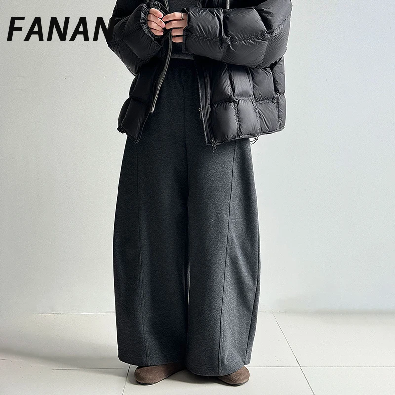 FANAN, толстые теплые брюки в корейском стиле для женщин, эластичные шерстяные брюки с высокой талией, универсальная одежда, женская зима 202, новинка
FANAN, толстые теплые брюки в корейском стиле для женщин, эластичные шерстяные брюки с высокой талией, универсальная одежда, женская зима 202, новинка