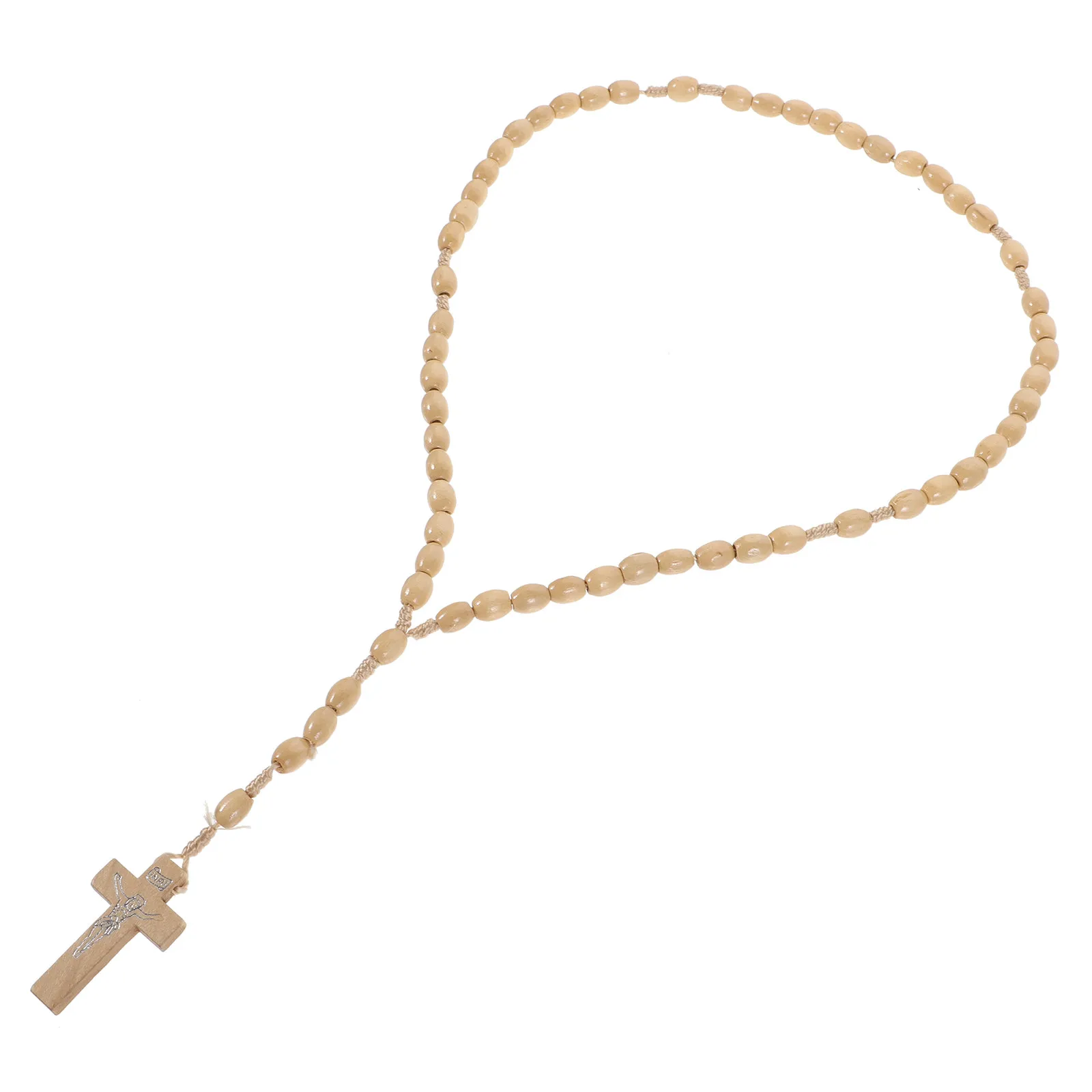 Wooden Cross Pendant Rosary Necklace Polished Beaded Necklace Prayer Jewelry for Men Women Elegant Daily Wear Gift
Wooden Cross Pendant Rosary Necklace Polished Beaded Necklace Prayer Jewelry for Men Women Elegant Daily Wear Gift