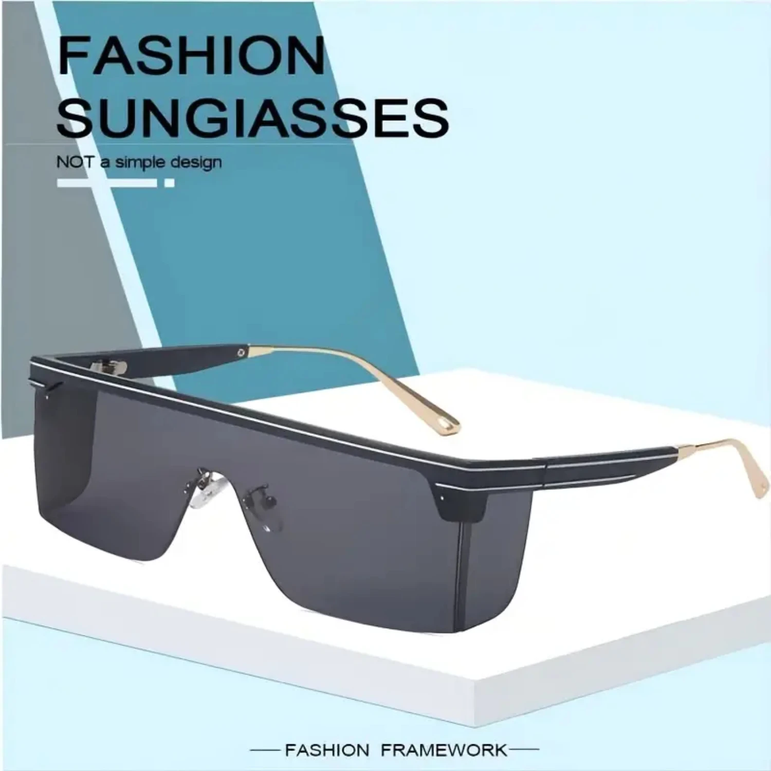 Stylish, Effortlessly Cool Sunglasses with New Frameless Lenses and Large Box for Added Protection and Style Sun glasses for men
Stylish, Effortlessly Cool Sunglasses with New Frameless Lenses and Large Box for Added Protection and Style Sun glasses for men