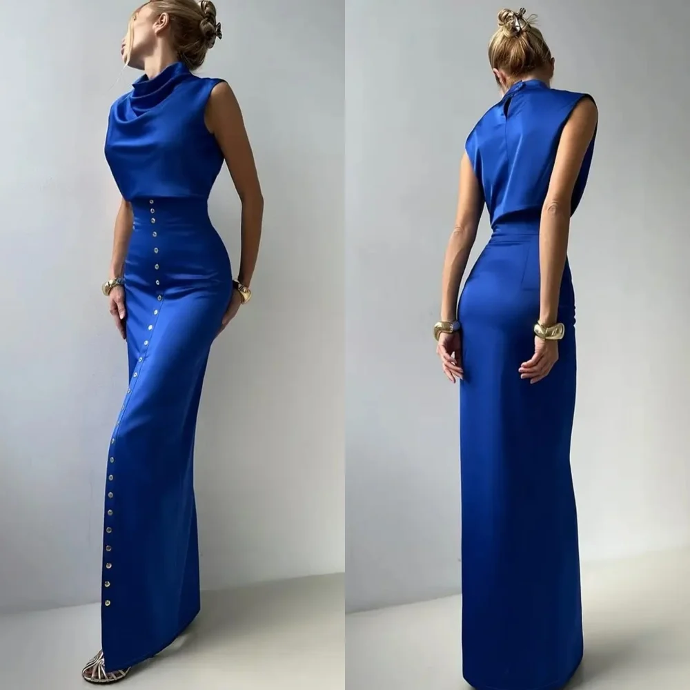 Customized High Quality Charmeuse Button Pleat Straight Collar Long Dresses Bespoke Occasion Fashion
Customized High Quality Charmeuse Button Pleat Straight Collar Long Dresses Bespoke Occasion Fashion