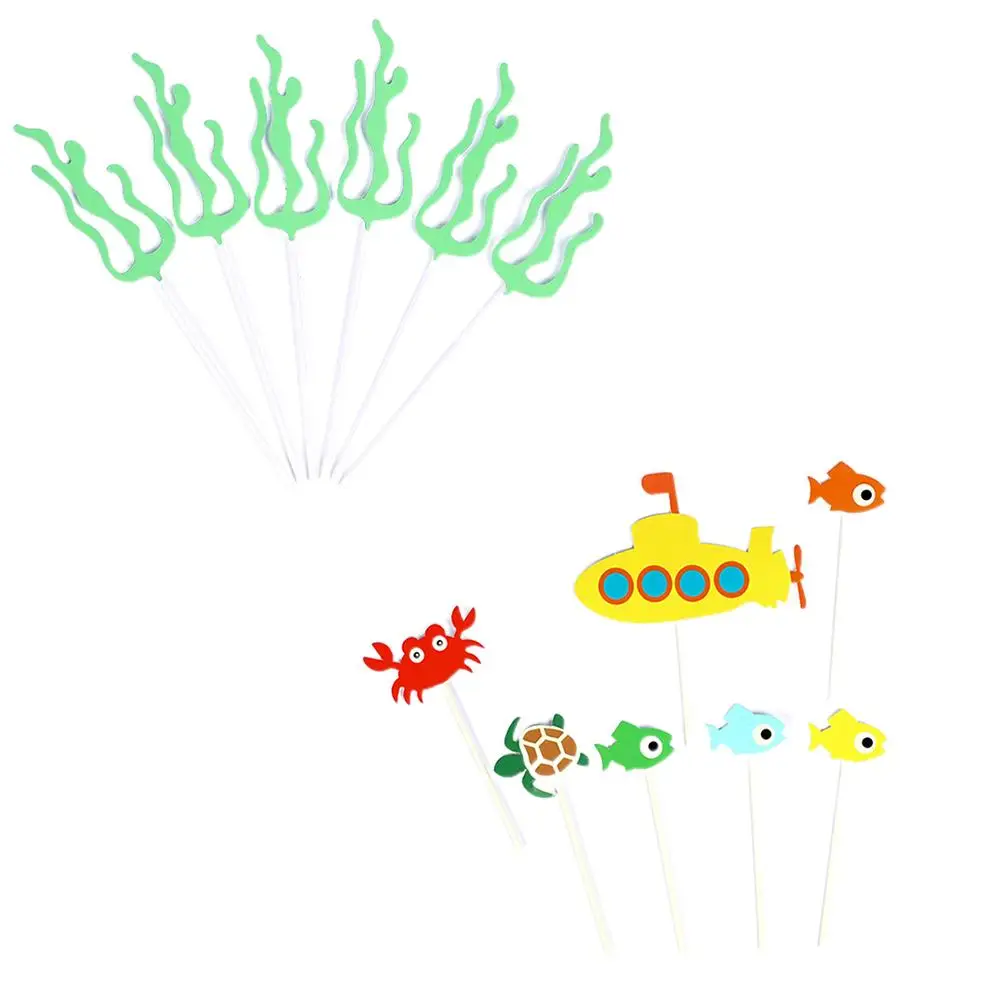 13 Pcs Theme Cake Toppers Seaweed Picks Cupcake Decorations DIY Paper Sticks Birthday Decorative Cake Toppers Party Supplies
13 Pcs Theme Cake Toppers Seaweed Picks Cupcake Decorations DIY Paper Sticks Birthday Decorative Cake Toppers Party Supplies
