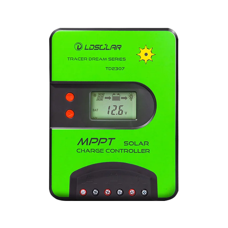 Customized 12V/24V Auto MPPT Solar Charge Controller with Blue Tooth/WIFI 15A/20A/30A/40A Charging Capacity LCD Screen