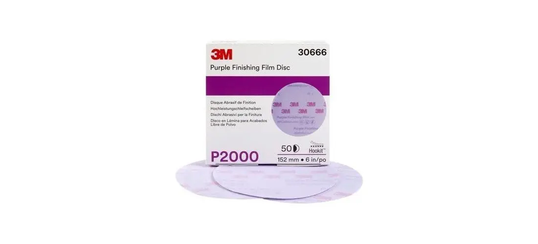 Purple Finishing Abrasive Discs P2000, 6 Inch, 50-Disc Carton for Smooth Surfaces
Purple Finishing Abrasive Discs P2000, 6 Inch, 50-Disc Carton for Smooth Surfaces
