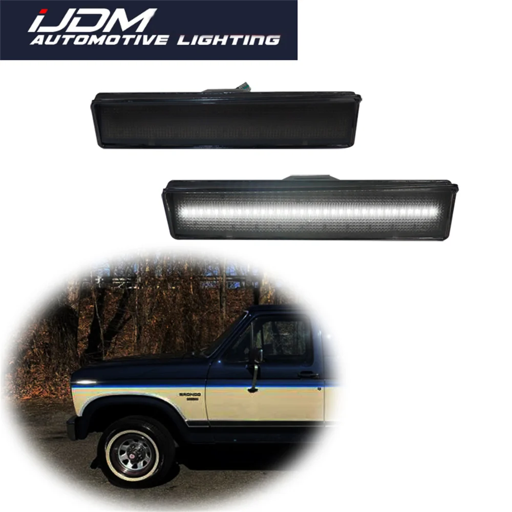 For Ford Bronco F-150 F-250 F-350 1980-1986 White / Amber LED Car Front Fender Side Marker Turn Signal Lights Parking Lights 12V
For Ford Bronco F-150 F-250 F-350 1980-1986 White / Amber LED Car Front Fender Side Marker Turn Signal Lights Parking Lights 12V