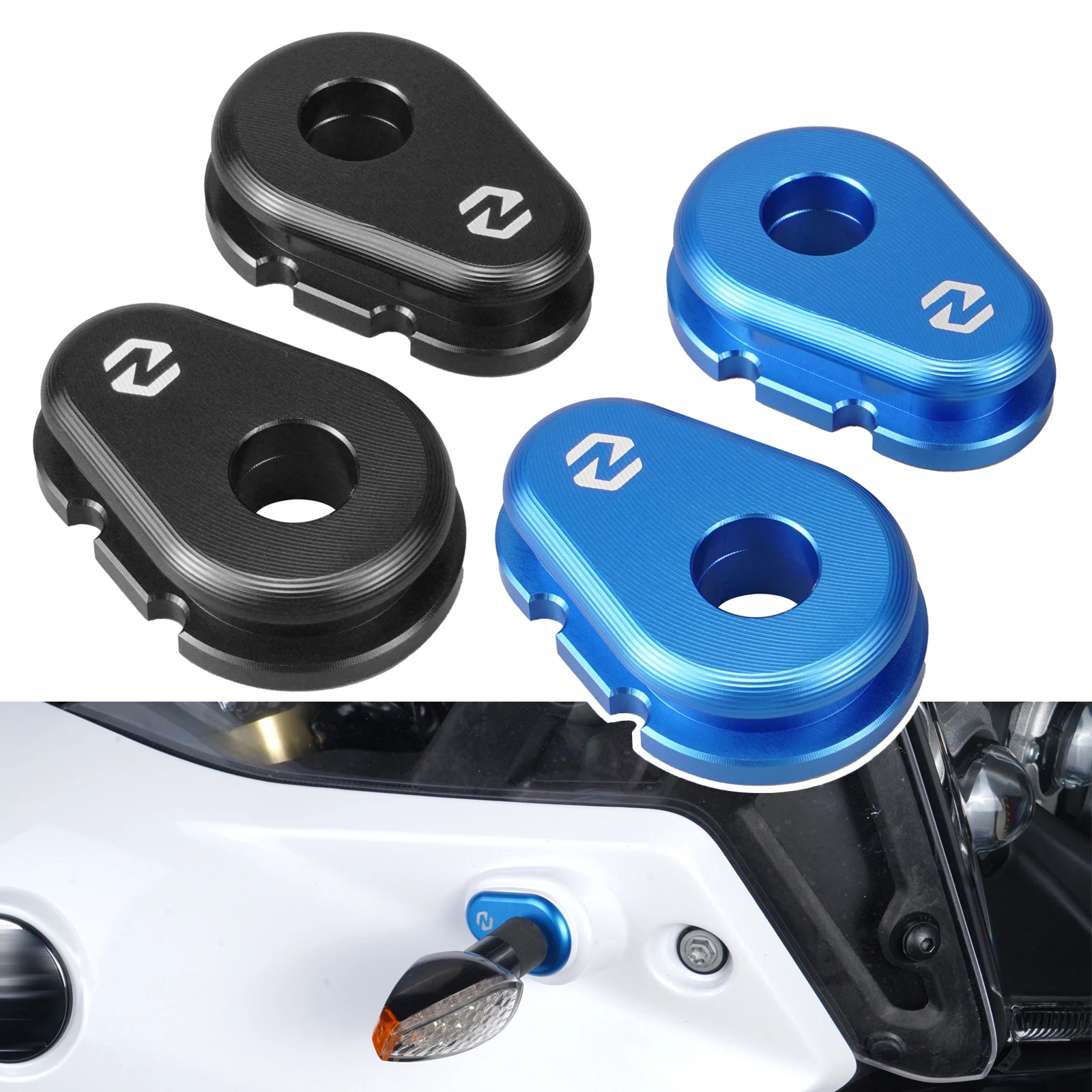 For 2019-2024 Yamaha Tenere 700 Motorcycle Turn Signals Light Adapter Spacers for Yamaha Tenere 700/Rally Edition 2020-2024
For 2019-2024 Yamaha Tenere 700 Motorcycle Turn Signals Light Adapter Spacers for Yamaha Tenere 700/Rally Edition 2020-2024