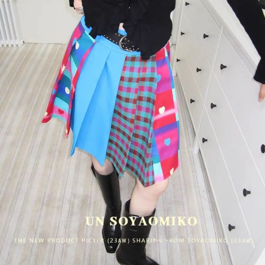 Plaid Striped Love Colorblock Contrast Mini Pleated Skirt women skirts fairycore 2000s grunge aesthetic korean y2k clothing cute
Plaid Striped Love Colorblock Contrast Mini Pleated Skirt women skirts fairycore 2000s grunge aesthetic korean y2k clothing cute
