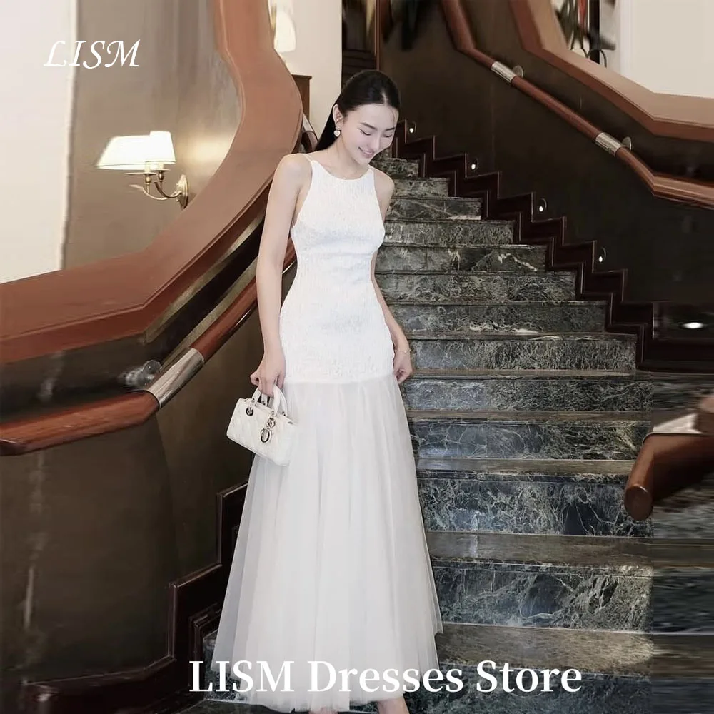 LISM O-Neck A-Line Korea Evening Dresses Photo Shoot Soft Organza Ankle Length Elegant Prom Gowns웨딩드레스 Customized Corsets
LISM O-Neck A-Line Korea Evening Dresses Photo Shoot Soft Organza Ankle Length Elegant Prom Gowns웨딩드레스 Customized Corsets