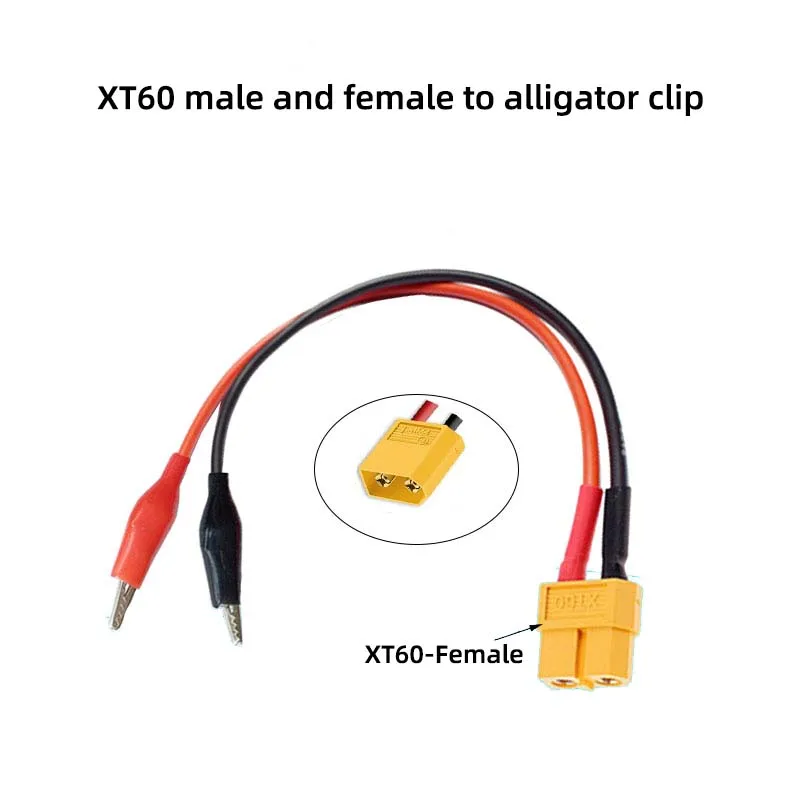 Шнур питания XT60 «папа» и «мама» с зажимом «крокодил», силиконовый провод 14AWG, подходит для соединительного кабеля для зарядки ISDT
Шнур питания XT60 «папа» и «мама» с зажимом «крокодил», силиконовый провод 14AWG, подходит для соединительного кабеля для зарядки ISDT