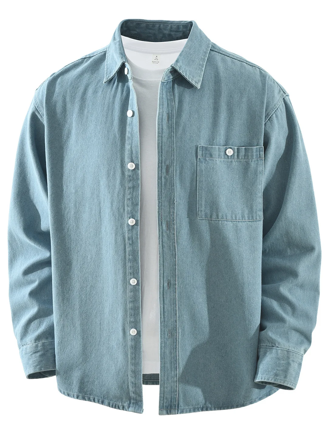 Retro Denim Long Sve irt Men's Faionable Versatile Artistic Casual Loose Top Collar ket Buttoned irt
Retro Denim Long Sve irt Men's Faionable Versatile Artistic Casual Loose Top Collar ket Buttoned irt