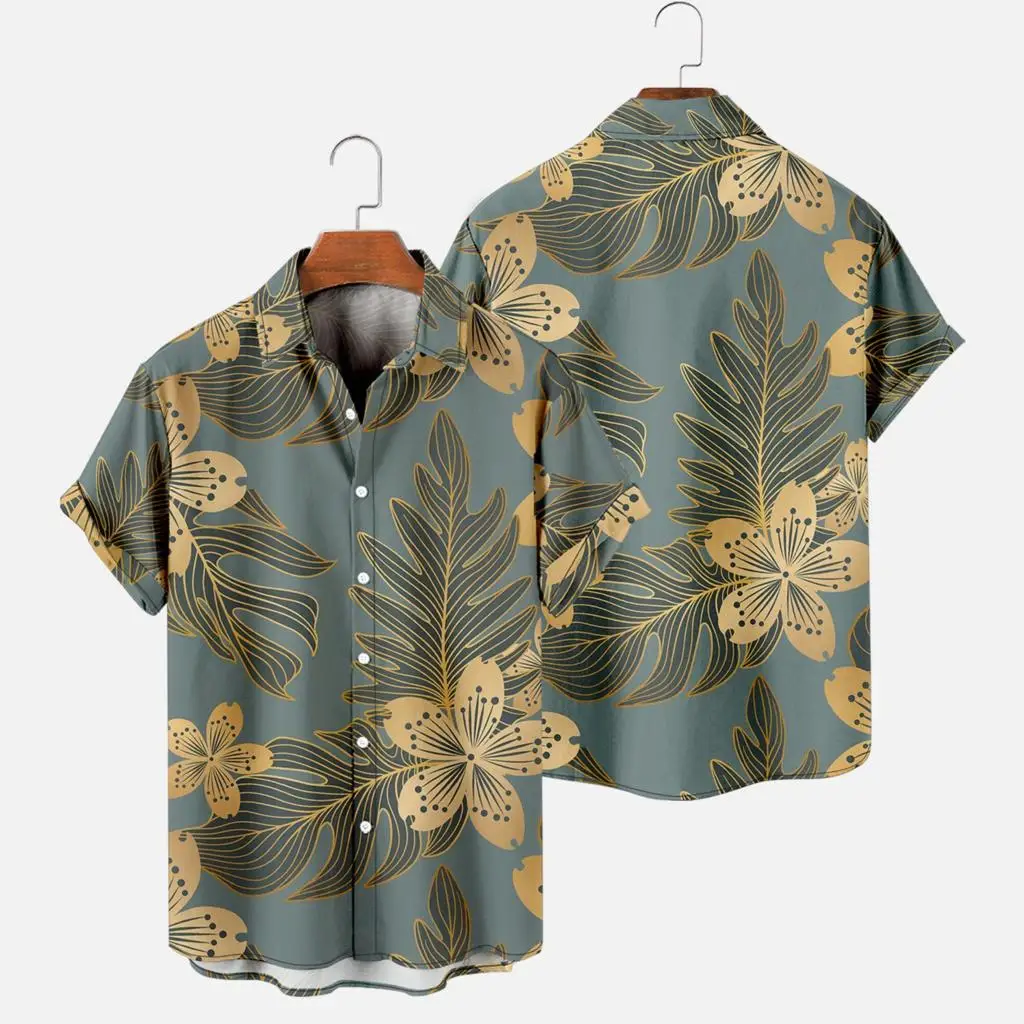 Summer Hawaiian Shirts Vintage Men Tops 3d Tree Leaves Printed Casual Short Sleeve Men Beach Shirt Fashion Clothing Ropa Hombre
Summer Hawaiian Shirts Vintage Men Tops 3d Tree Leaves Printed Casual Short Sleeve Men Beach Shirt Fashion Clothing Ropa Hombre
