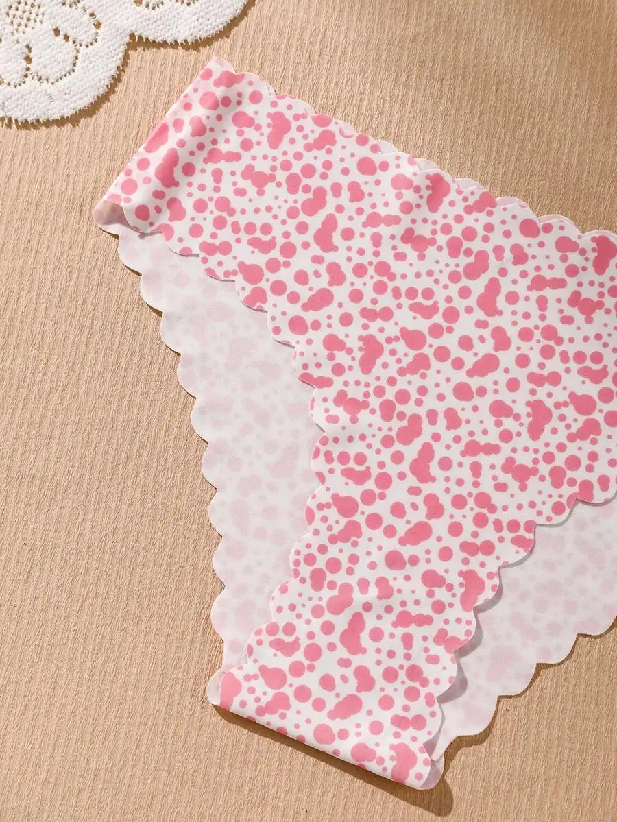 8pcs Women Seamless Wavy Trim Dot Print Smooth Fabric Triangle Panties
8pcs Women Seamless Wavy Trim Dot Print Smooth Fabric Triangle Panties