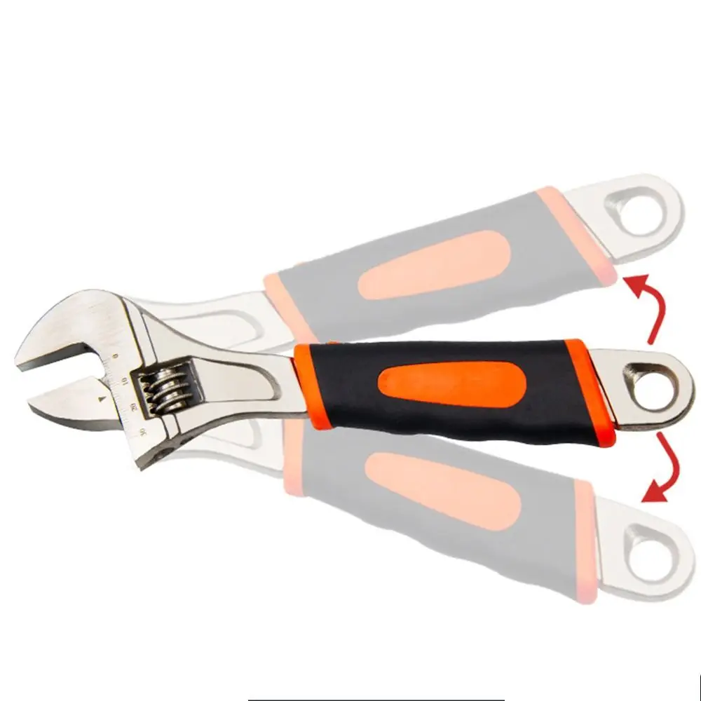 8-12 Inches Versatile Adjustable Wrench Large Open Diameter Rust-proof Open-end Spanner High Hardness Multi-function
8-12 Inches Versatile Adjustable Wrench Large Open Diameter Rust-proof Open-end Spanner High Hardness Multi-function