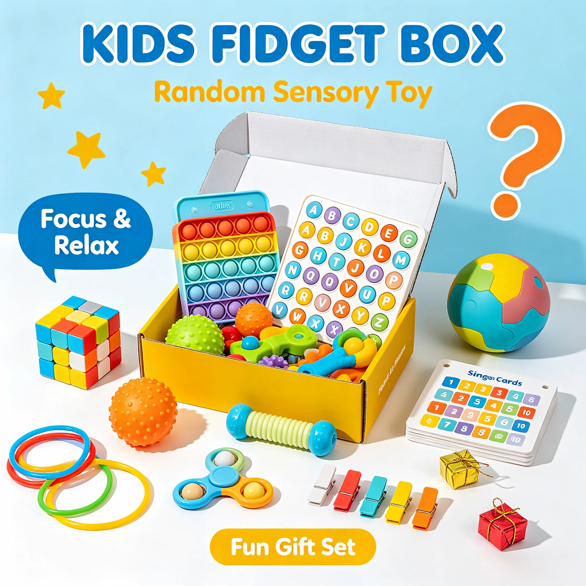 Sensory Squishy Blind Box Random Slow Rise Fidget Stress Ball Collectible Surprise Gift
Sensory Squishy Blind Box Random Slow Rise Fidget Stress Ball Collectible Surprise Gift