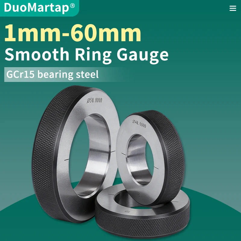DUO MarTAP 1set Φ1-60mm Metric Smooth Ring Gauge Tolerance:±0.002mm Inner Diameter Calibration High-Precision Measure Tool
DUO MarTAP 1set Φ1-60mm Metric Smooth Ring Gauge Tolerance:±0.002mm Inner Diameter Calibration High-Precision Measure Tool