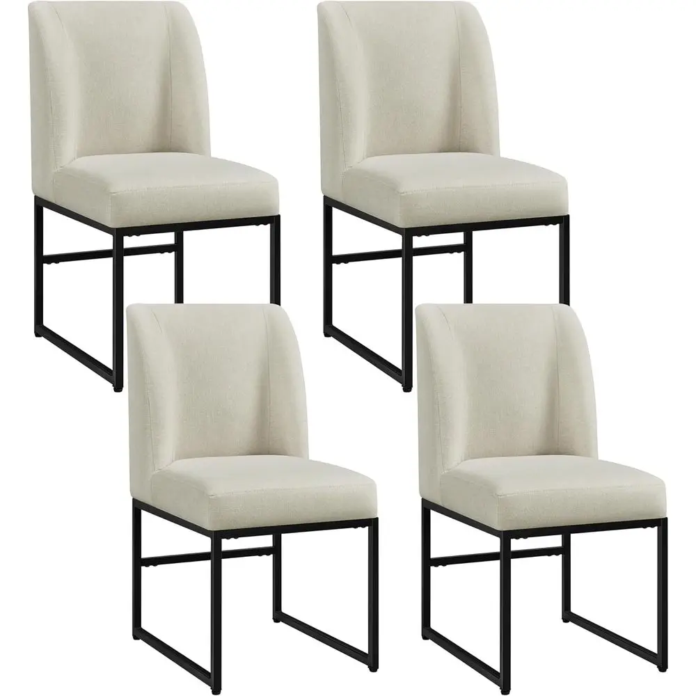 Set of 4 Padded Seat Dining Chairs with Metal Legs, Suitable for Kitchen, Dining Room, Living Room, Restaurant, Beige
Set of 4 Padded Seat Dining Chairs with Metal Legs, Suitable for Kitchen, Dining Room, Living Room, Restaurant, Beige