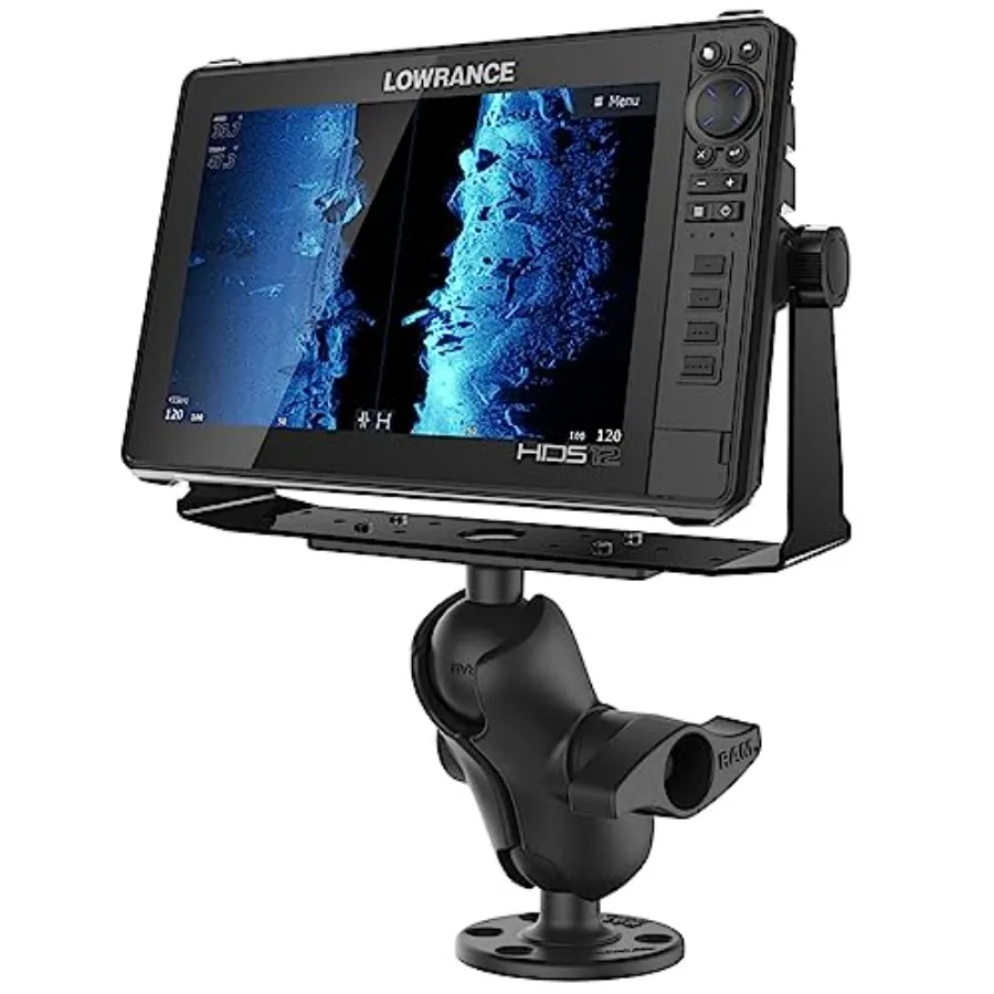 Fish Finder Mount for Boats: Heavy Duty Drill-Down Marine Electronics Mount, Aluminum, Black, Universal Compatibility RAM-D-115
Fish Finder Mount for Boats: Heavy Duty Drill-Down Marine Electronics Mount, Aluminum, Black, Universal Compatibility RAM-D-115